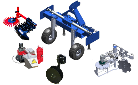 Bastidor modular y accesorios hidráulicos para la máquina intercepas Lucy
